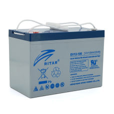 Тяговый аккумулятор RITAR EV12-100,12V 100Ah, M8 ( 328 х 172 х 215(220) ),29kg Q1