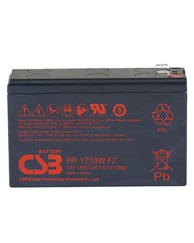 Аккумуляторная батарея CSB HR1218WF2 12V 4,5Ah (151х51х94мм)