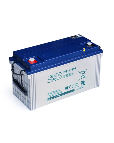 Аккумуляторная батарея SSB AGM SBL135-12HR 12 V 120 Ah ( 406 x 174 x 215 ), 34 kg White