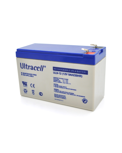 Аккумуляторная батарея Ultracell UL9-12 AGM 12V 9 Ah (151 x 65 x 99) , 2.45 kgWhite Q8/420