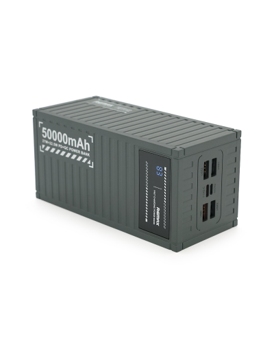Power Bank Remax RPP-161 50000mAh, PD 27W+QC 22.5W, Gray, 1.054kg