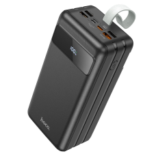Power Bank HOCO J86B 60000mAh, 4USB+2Type-C+Lighting+micro, 22.5W+PD20W, фонарик, Black, 1.33kg
