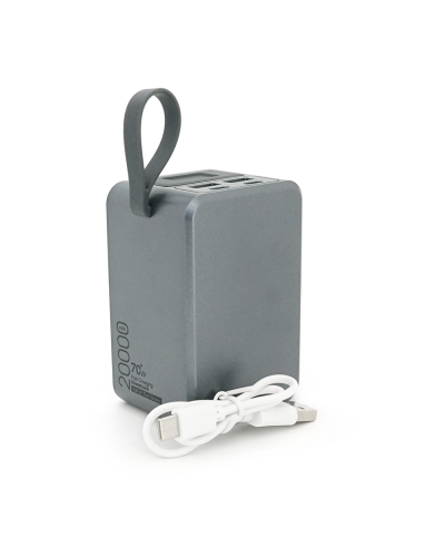 PowerBank FULLTECH FP33 20000mAh, 70W, Input:(Type-C), Output:(USB,2*Type-C), индикация заряда, 0,430kg, Gray, Box