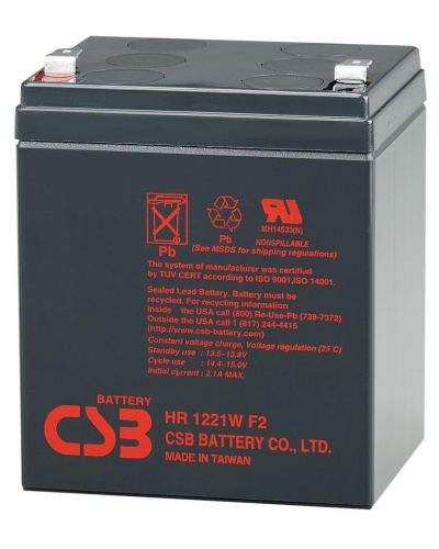 Аккумуляторная батарея CSB HR1221WF2, 12V 5Ah (90 х70х100 (105)), 1.85 kg Q10/630
