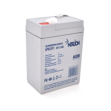 Аккумуляторная батарея MERLION AGM GP655F1 6 V 5.5Ah ( 70 x 47 x 100 (105)), 0.75 kg, Grey, Q20/2400