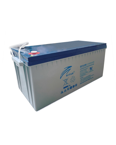 Тяговый аккумулятор RITAR EV12-200,12V 200Ah, M8 ( 522 х 240 х 219(224) )