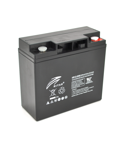 Аккумуляторная батарея AGM RITAR HR1250W, Black Case, 12V 14.0Ah ( 181 х 77 х 167 ) 4.30kg Q4