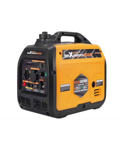 Генератор инверторный БЕНЗИН/ГАЗ MXR3800DF (3,2 kW), однофазный, 220V, 50Hz, обьем бака 4л, ручной запуск