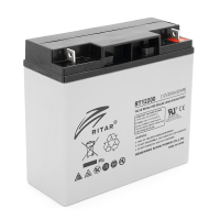 Аккумуляторная батарея AGM RITAR RT12200, L5, Gray Case, 12V 20.0Ah ( 181 х 77 х 167 ) Q4