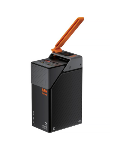 PowerBank FULLTECH PRIME 30000mAh, PD65W+22.5W, Input:(Type-C), Output:(USB,Type-C), индикация заряда, 0.600kg, Black, Box