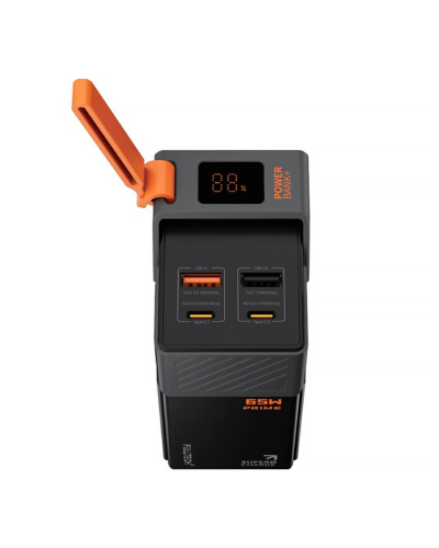 PowerBank FULLTECH PRIME 30000mAh, PD65W+22.5W, Input:(Type-C), Output:(USB,Type-C), индикация заряда, 0.600kg, Black, Box