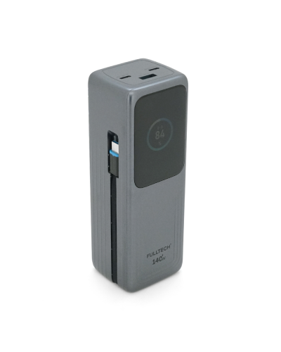 Powerbank Fulltech FP34 30000mAh, Fast charge PD140W, Li-pol, LCD Display, Вход:Type-C, Выходы: 2xUSB Type-C, 1xUSB Type-A, USB Type-C Cable, Box