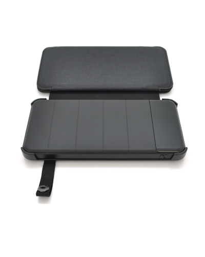 Power bank 12000 mAh Solar, Input:5V/1A(microUSB), Output:5V/2,1А(2хUSB), rubberized case, Black, BOX