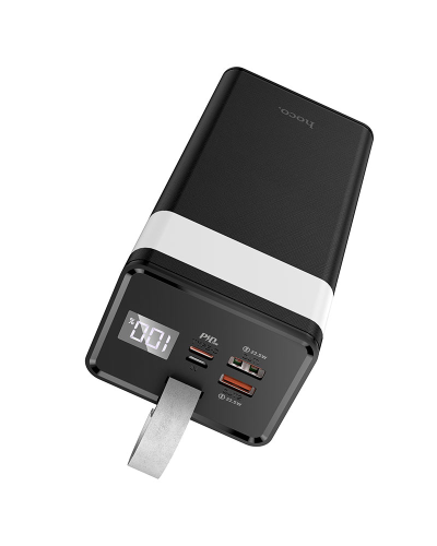 Power Bank HOCO J86 40000mAh, 2USB+Type-C+micro, PD20W, фонарик, Black, 0.790kg