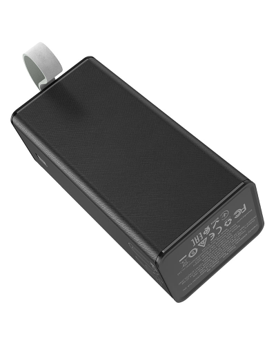 Power Bank HOCO J86 40000mAh, 2USB+Type-C+micro, PD20W, фонарик, Black, 0.790kg