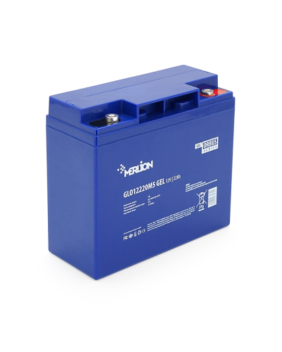 Аккумуляторная батарея MERLION ORBUS GLO12220M5 12 V 22 Ah ( 180 x 78 x 165 (168) ), 4.5 kg BLUE Q4