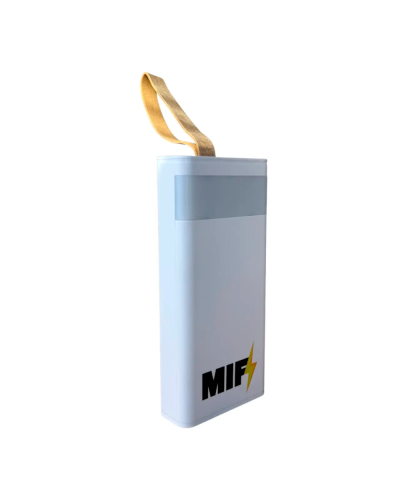 Power Bank MIF 20000mAh K5388 in: Micro-USB/USB Type-C (5V, 2A), out: 2хUSB Type-A, (5V, 2A), LED дисплей. 148х68х27 mm, White
