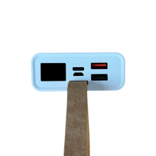 Power Bank MIF 20000mAh K5388 in: Micro-USB/USB Type-C (5V, 2A), out: 2хUSB Type-A, (5V, 2A), LED дисплей. 148х68х27 mm, White