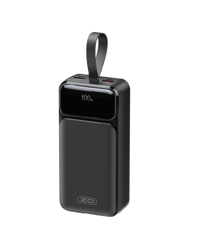 PowerBank XO-PR298 30000mAh Digital Fast Charger, Input:5V-20V/2-3A/60.0W(Max)(Type-C),Output: 5V-20V/2-4,5А(65.0W), 2-USB-С,2- QC22.5W, plastic,Black