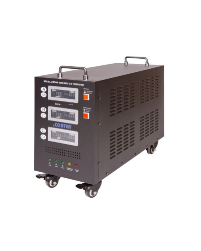 Стабилизатор напряжения Conter MSER-15KVA/12KW- 400V-V2 трехфазный,сервопривод,напольного монтажа,LED дисплей,диап225-450V,AC400±3%,колодка, 33.8kg