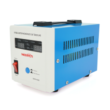 Стабилизатор напряжения релейный Westech SVR-1000VA/750W однофазный, напольного монтажа, LED дисплей, диапазон 150-270V, AC230±8%, 2*Shuko, Q8