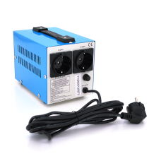 Стабилизатор напряжения релейный Westech SVR-1000VA/750W однофазный, напольного монтажа, LED дисплей, диапазон 150-270V, AC230±8%, 2*Shuko, Q8