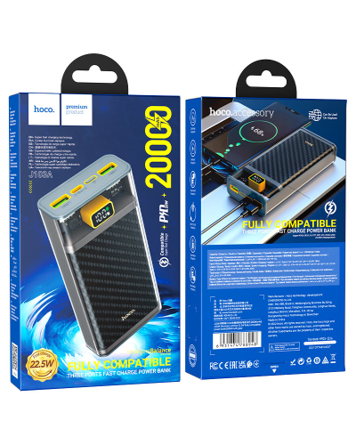 Power Bank HOCO J103A 20000mAh, 22.5W, Mix Color, 0.47kg