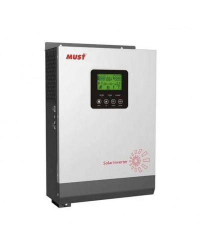 Гибридный инвертор MUST PV18-3024VMPK, 3000W, 24V, ток заряда 20/30A, 230V/13A, MPPT (60А, 145 Vdc), 272x355x100 мм, 7.8 кг