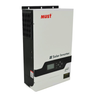 Гибридный инвертор MUST PH18-5248PRO, 5200W, 48V, ток заряда 1-60А, 160-275V, MPPT (80А, 450 Vdc), 330х488х119mm, 14 кг