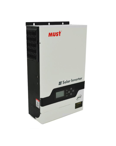 Гибридный инвертор MUST PH18-5248PRO, 5200W, 48V, ток заряда 1-60А, 160-275V, MPPT (80А, 450 Vdc), 330х488х119mm, 14 кг