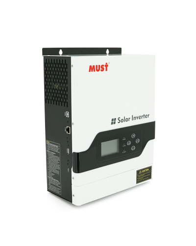 Гибридный инвертор MUST PV18-1512VPM, 1500W, 12V, ток заряда 10/20A, 160-275V, MPPT (60А, 15-145 Vdc)