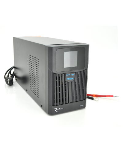 ИБП с правильной синусоидой RITAR RTSW-1500 LCD (1000Вт) ,24В, под внешний АКБ, Q1 (500*245*350) 14,9 кг (400*145*210)