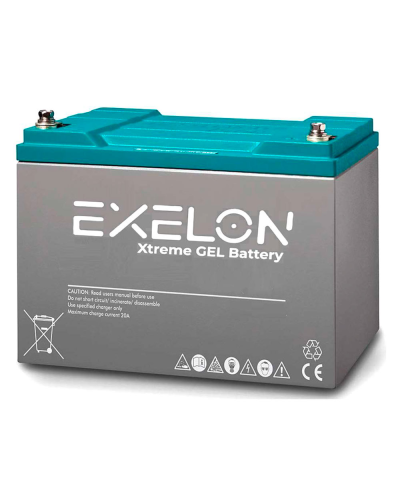 Аккумуляторная батарея EXELON 100-12 GEL 12V 100 Ah (330 x 173 x 218), 30.4 kg Grey Q1/48