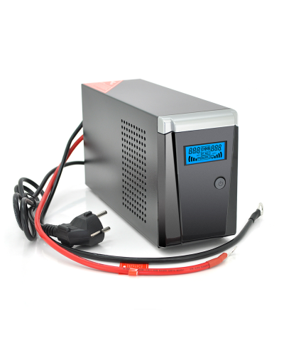 ИБП с правильной синусоидой RITAR RTSW-500 LCD (300Вт),12В, под внешний АКБ, Q4 (320*132*210) 4,2 кг (260*85*140)