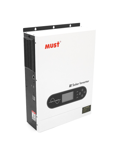 Гибридный инвертор MUST PV18-4024ECO. 4000W, 24V, ток заряда 60A, 170-280V, MPPT (100А, 60-360 Vdc), 318×454×122.5 мм. 8 кг.