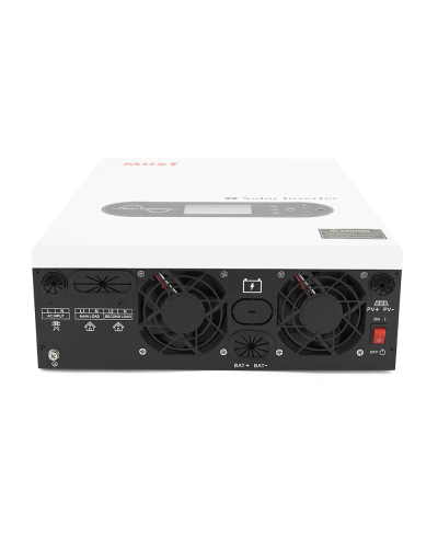 Гибридный инвертор MUST PV18-4024ECO. 4000W, 24V, ток заряда 60A, 170-280V, MPPT (100А, 60-360 Vdc), 318×454×122.5 мм. 8 кг.