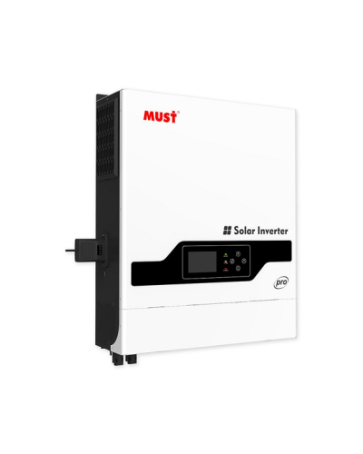 Гибридный инвертор MUST PV18-8048PRO II, 8000W, 48V, PV 2*4000W, ток заряда 1-120А, 160-275V, MPPT (120А, 90-430 Vdc), 425*527*145 мм