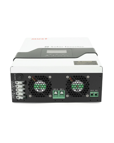 Гибридный инвертор MUST PV18-1012VPM, 1000W, 12V, ток заряда 10/20A, 170-280V, MPPT (60А, 15-105 Vdc), 225x355x92 мм, 5.5 кг